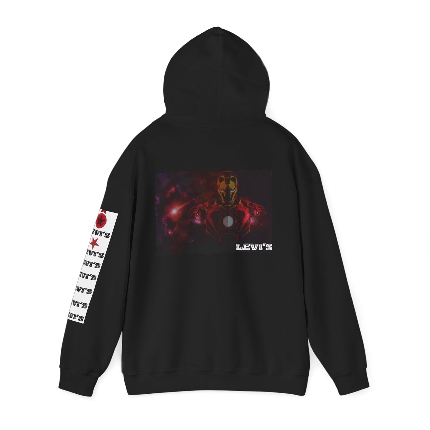 Heroic Unisex Hoodie with Vintage Iron Man Design, Superhero Sweatshirt, Marvel Gift, Cozy Pullover, Casual Wear, Fan Apparel