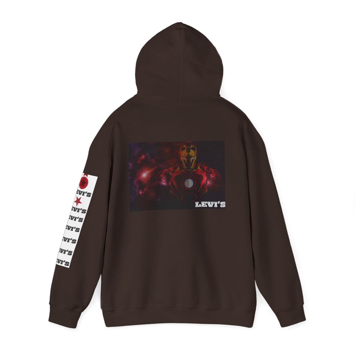 Heroic Unisex Hoodie with Vintage Iron Man Design, Superhero Sweatshirt, Marvel Gift, Cozy Pullover, Casual Wear, Fan Apparel