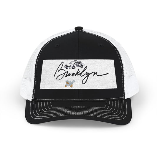 Brooklyn Embroidered Snapback Trucker Cap | Stylish Hats for Summer, Casual Wear, Gift for Dad, Trendy Accessories, Urban Fashion