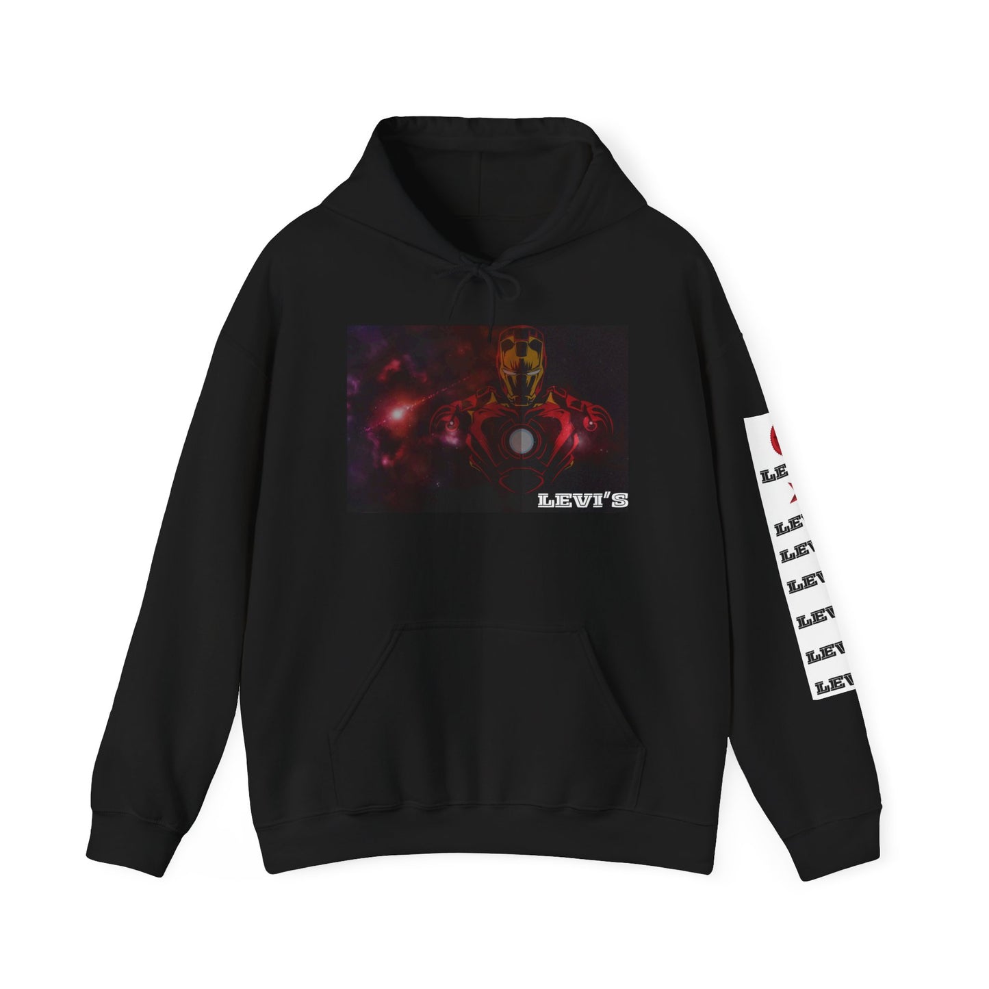 Heroic Unisex Hoodie with Vintage Iron Man Design, Superhero Sweatshirt, Marvel Gift, Cozy Pullover, Casual Wear, Fan Apparel