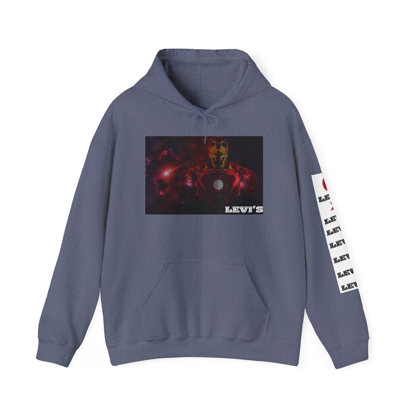 Heroic Unisex Hoodie with Vintage Iron Man Design, Superhero Sweatshirt, Marvel Gift, Cozy Pullover, Casual Wear, Fan Apparel