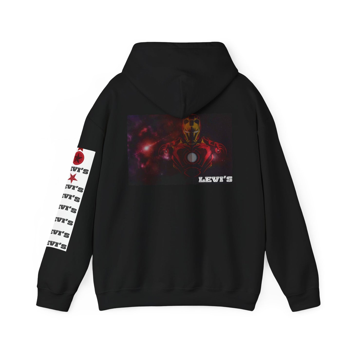 Heroic Unisex Hoodie with Vintage Iron Man Design, Superhero Sweatshirt, Marvel Gift, Cozy Pullover, Casual Wear, Fan Apparel